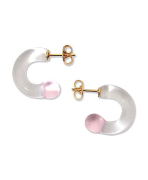 LEVENS JEWELS MINI GLASS HOOP ピアス