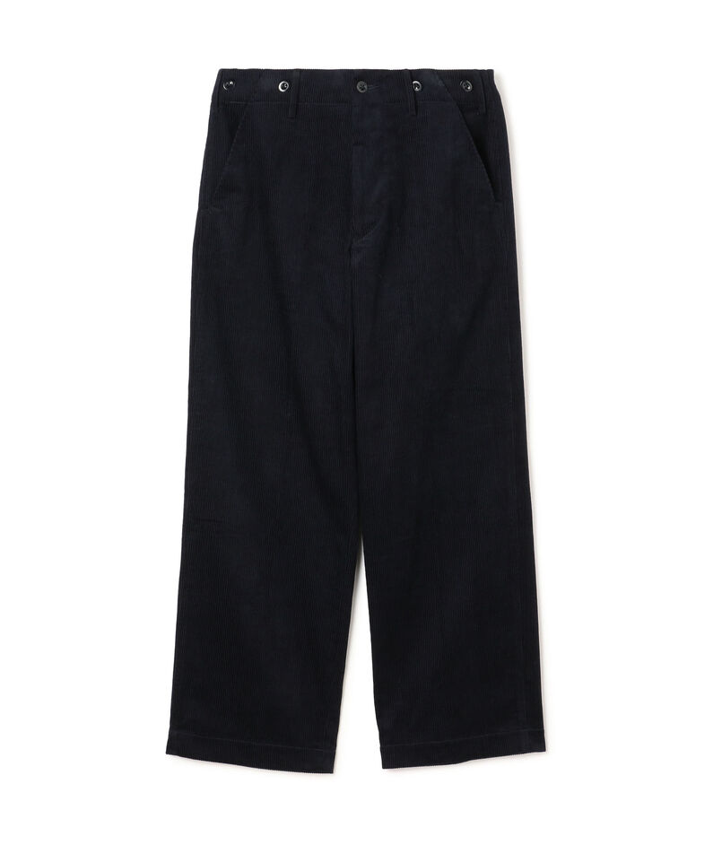 Tangent JOHAN TAN13°  Swedish cinch back trousers  コットンコーデュロイ ワイドパンツ