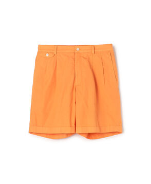 120/2コットンタイプライター 2プリーツショーツ