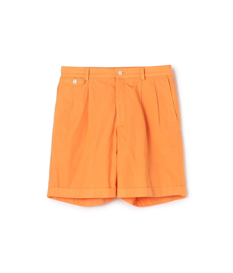 120/2コットンタイプライター 2プリーツショーツ