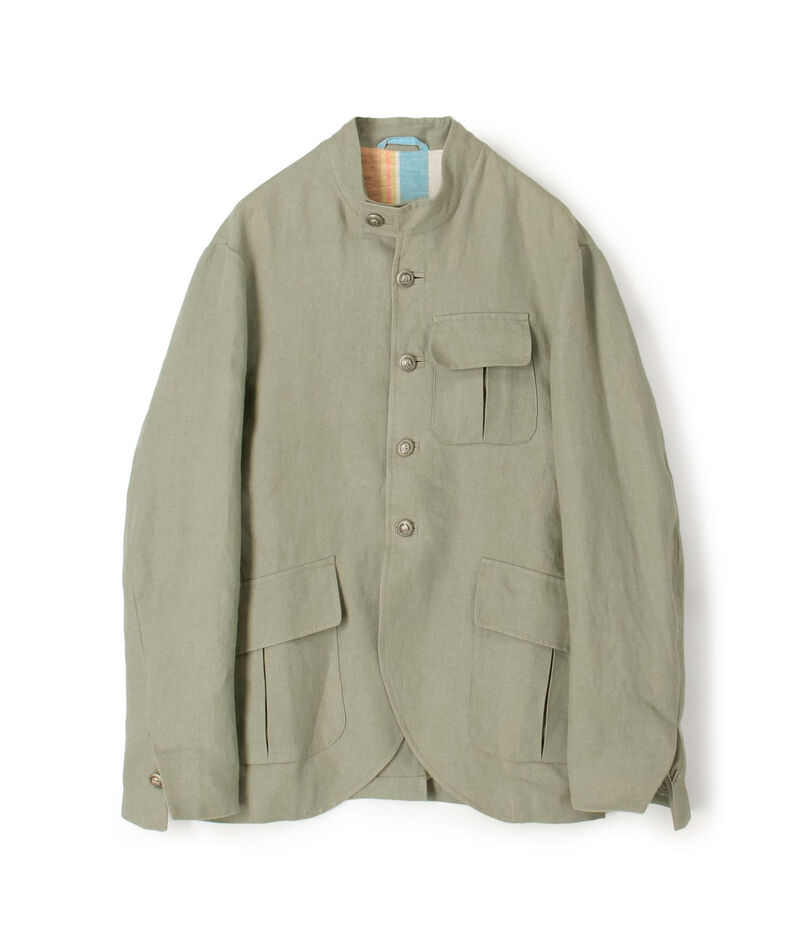 Chato Lufsen STOBAL リネン シングルブレステッド スタンドカラージャケット
