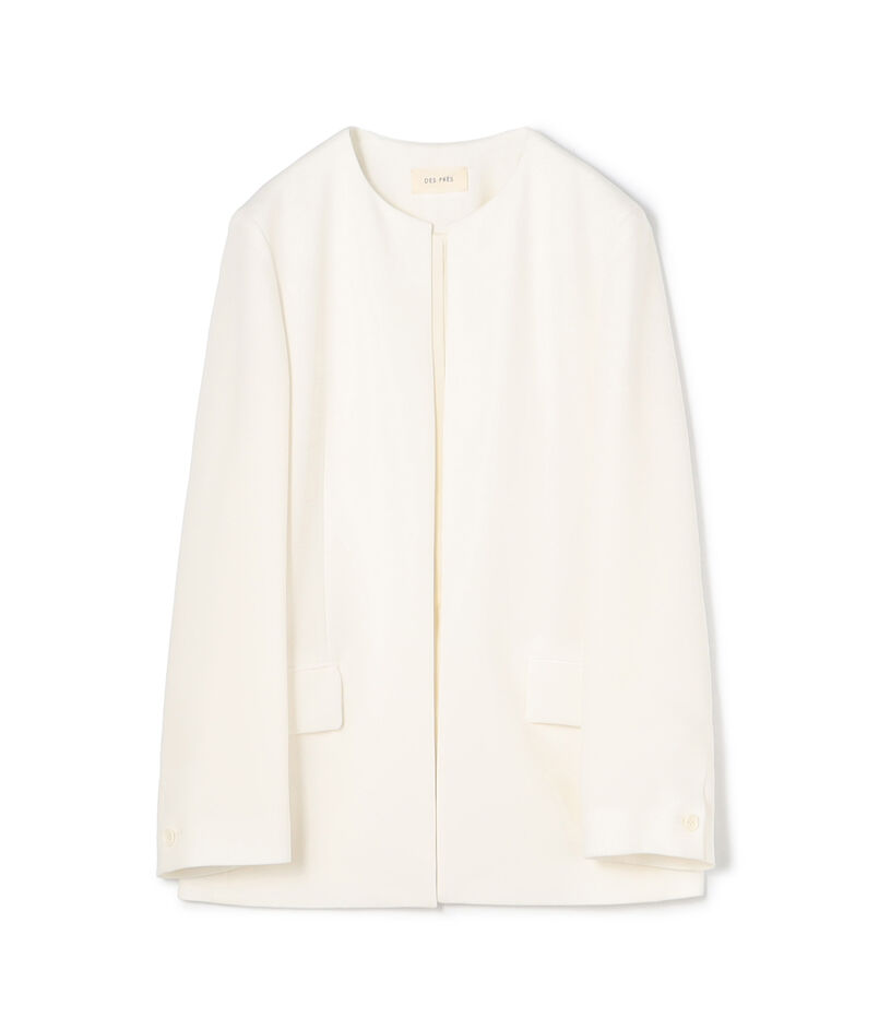 ライトダブルクロス ノーカラージャケット