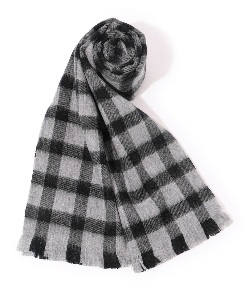 ■TOMORROWLAND カシミヤ チェック ミニマフラー