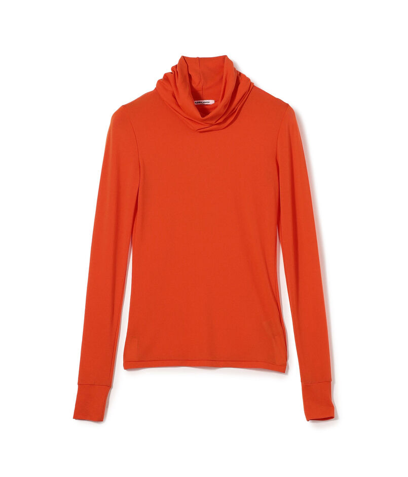 FUMIKA_UCHIDA NYLON RIBBED NECK