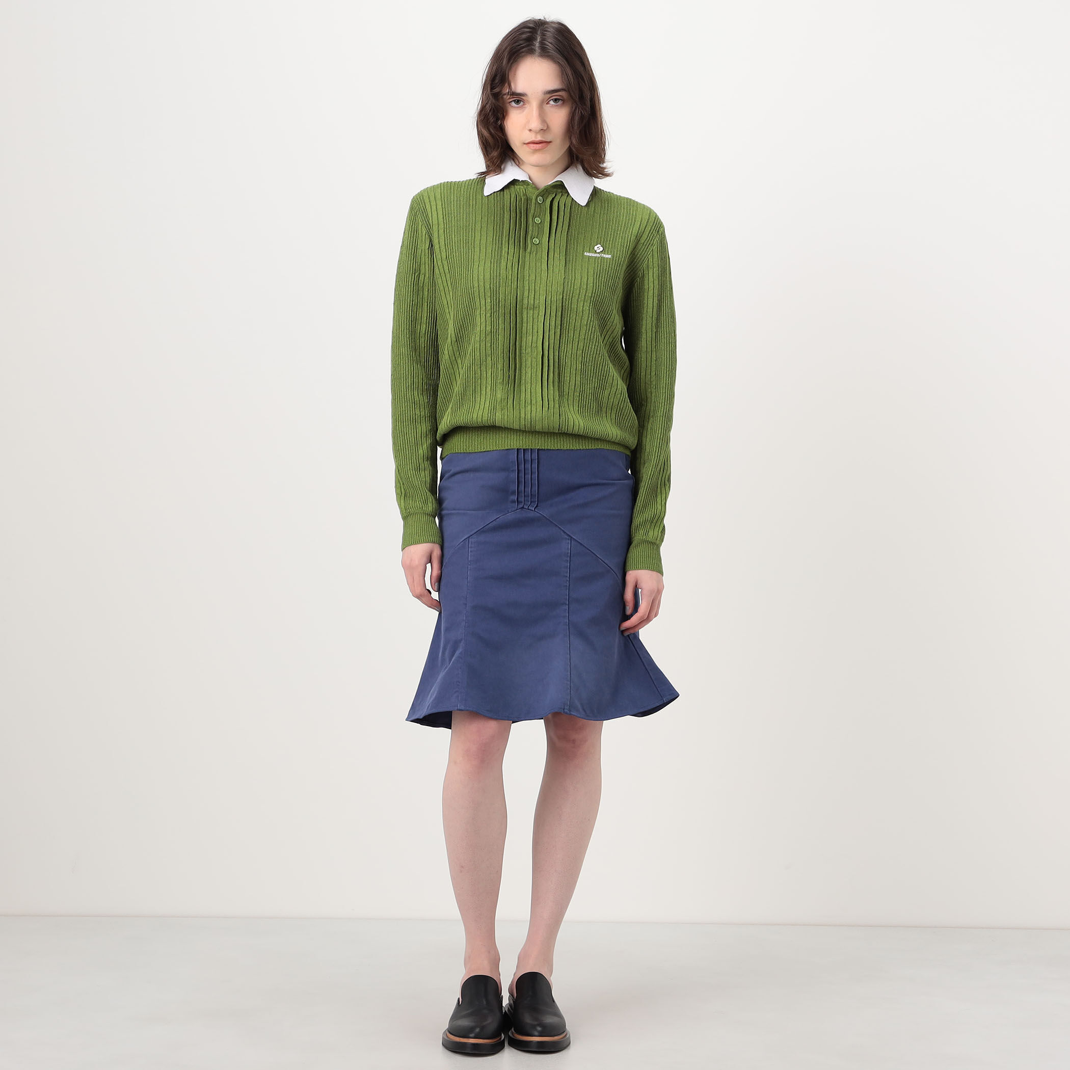 SHUSHU/TONG Collar Knit Pullover ポロニット｜トゥモローランド 公式
