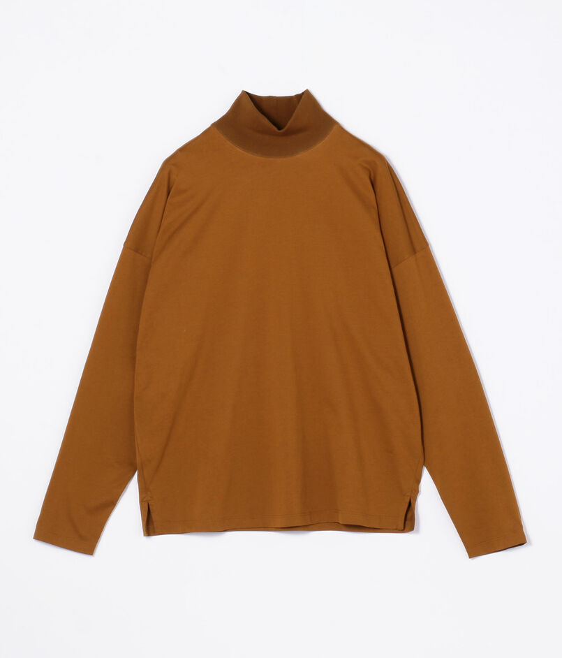 CABaN コットン モックネックロングスリーブプルオーバー