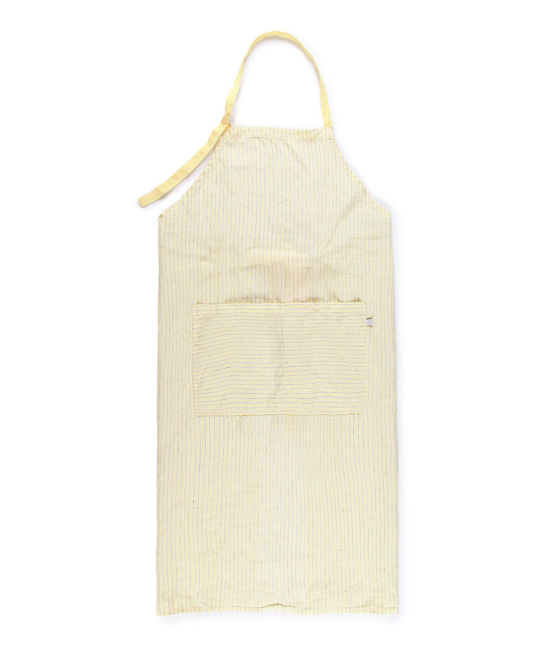 ストライプリネン エプロン