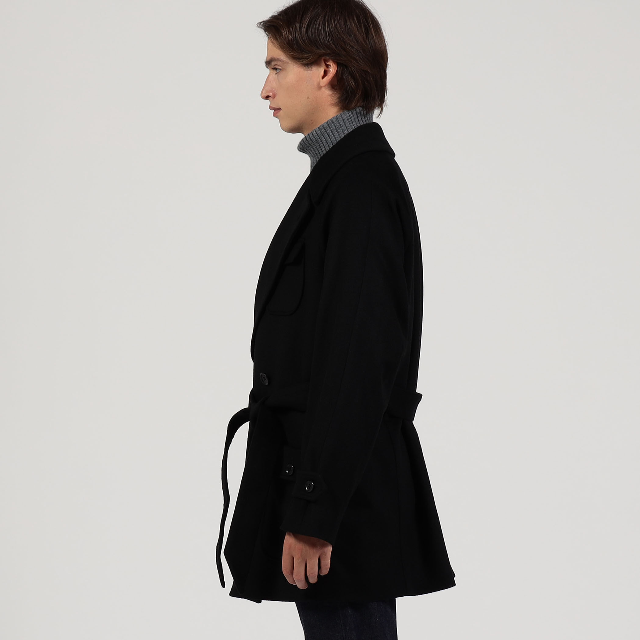 ウールカシミヤ ダブルブレステッドコート Le Barche
