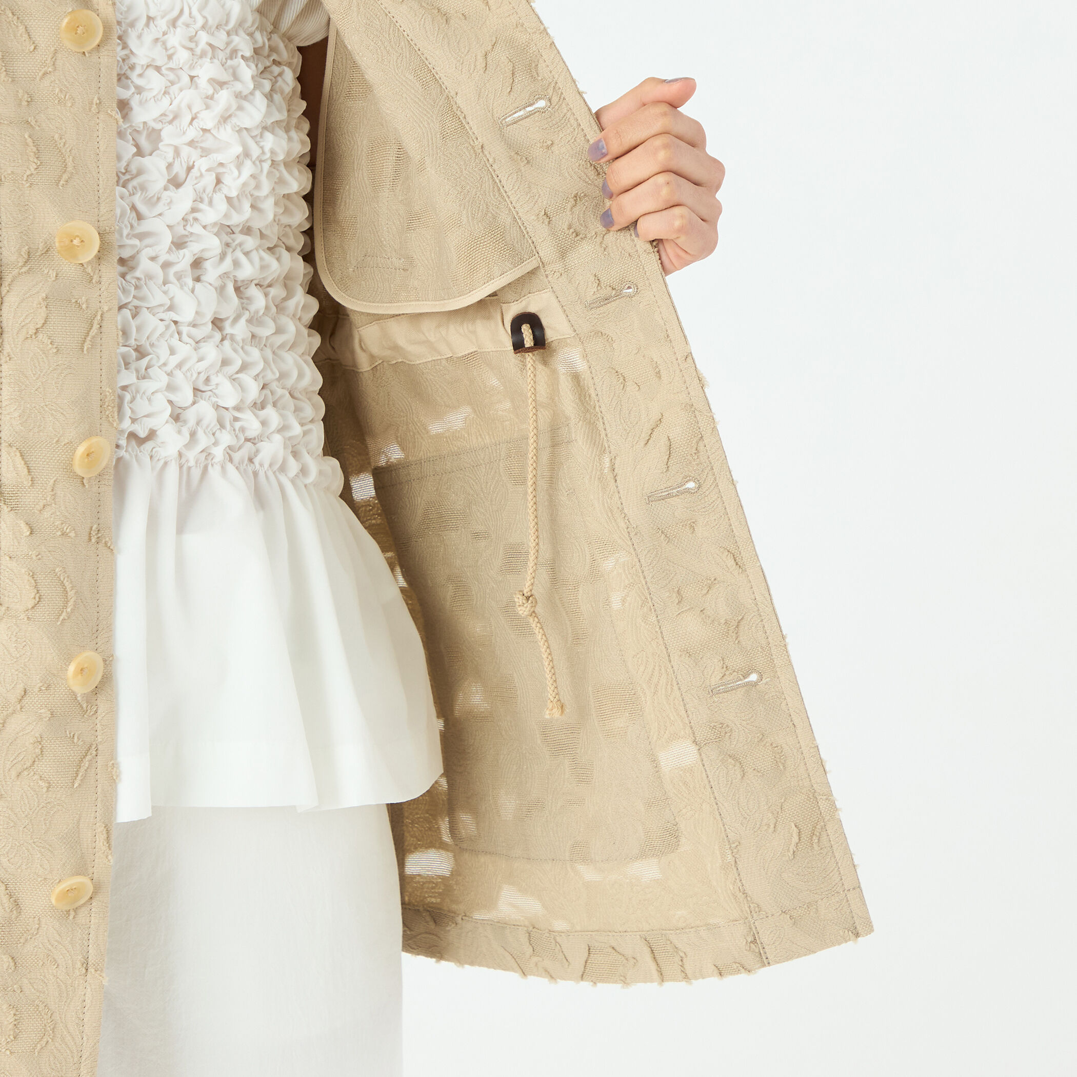 メッシュカットジャカード ジレ｜トゥモローランド 公式通販