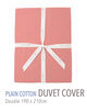 Plain Cotton duvet cover (double)