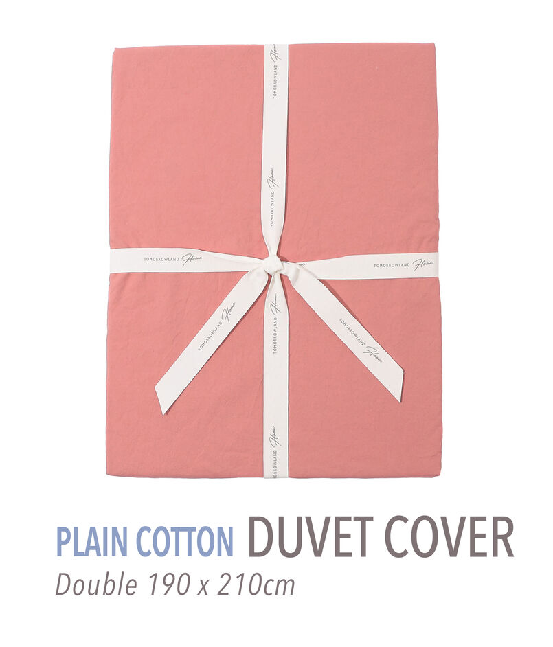 Plain Cotton duvet cover (double)