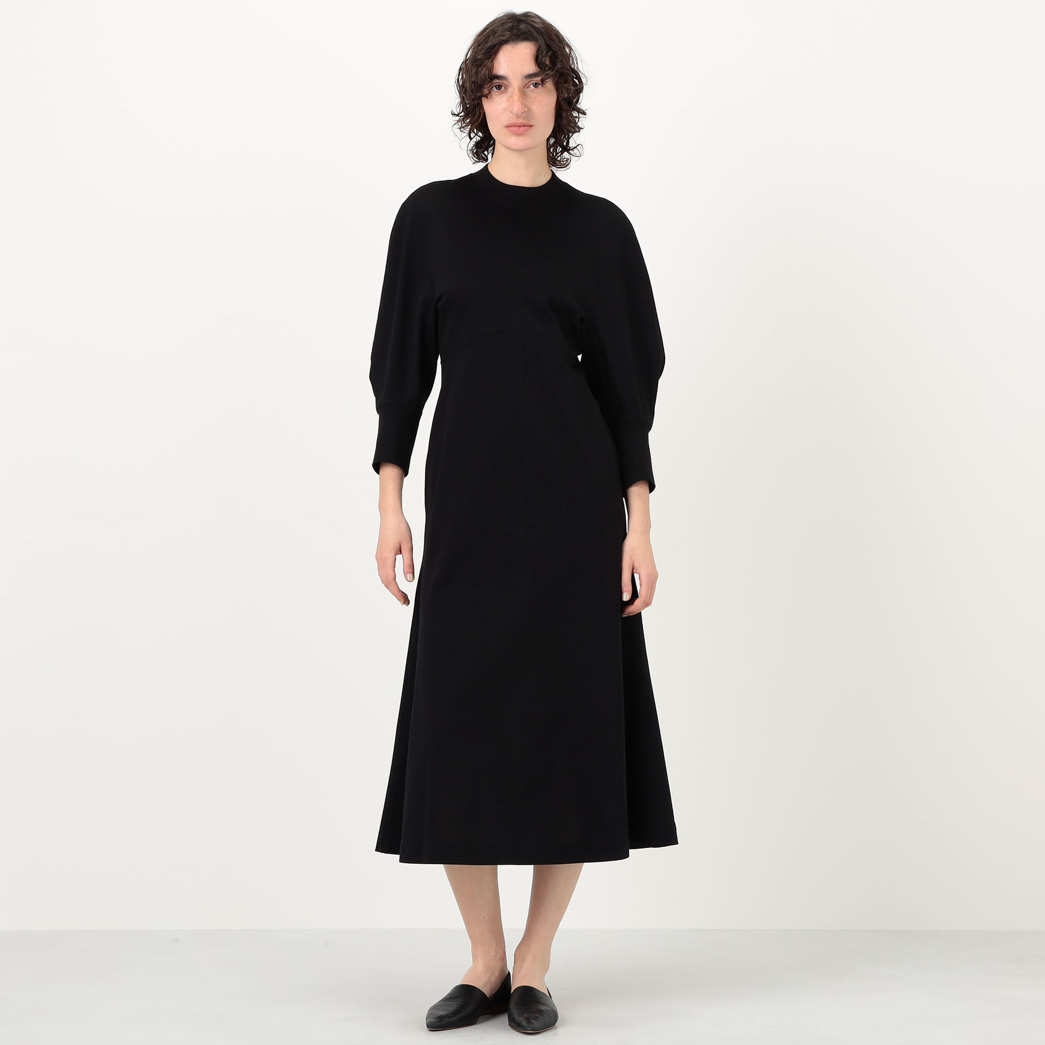 Mame Kurogouchi Cotton Jersey Flare Dress｜トゥモローランド 公式サイト
