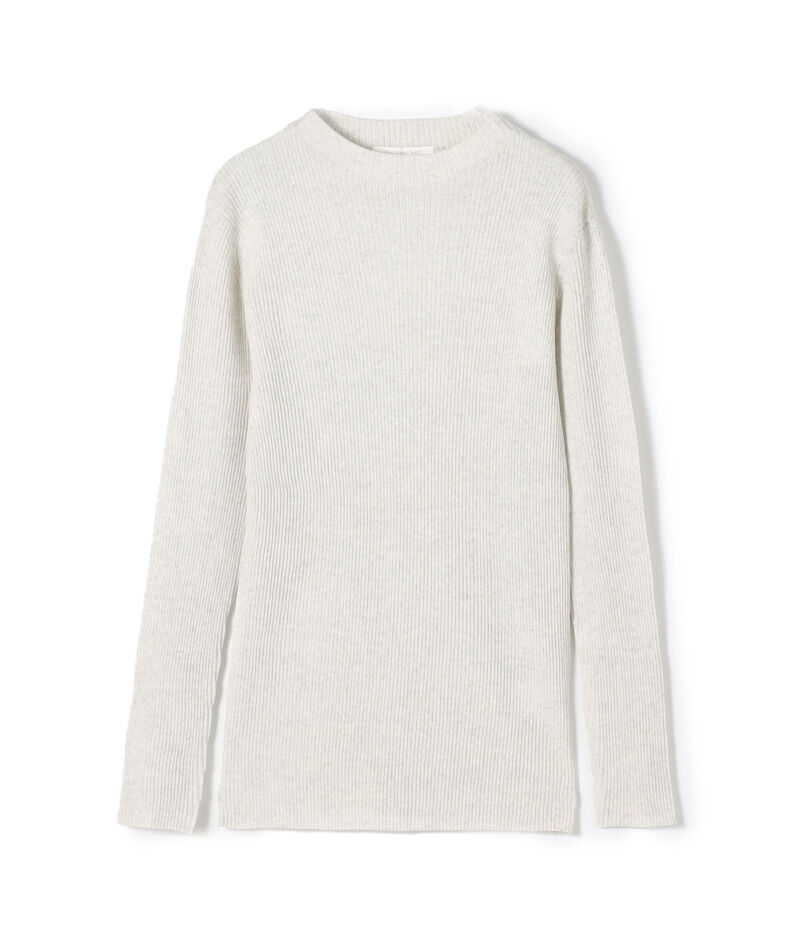 プルミエールウールリブ ボトルネックプルオーバー