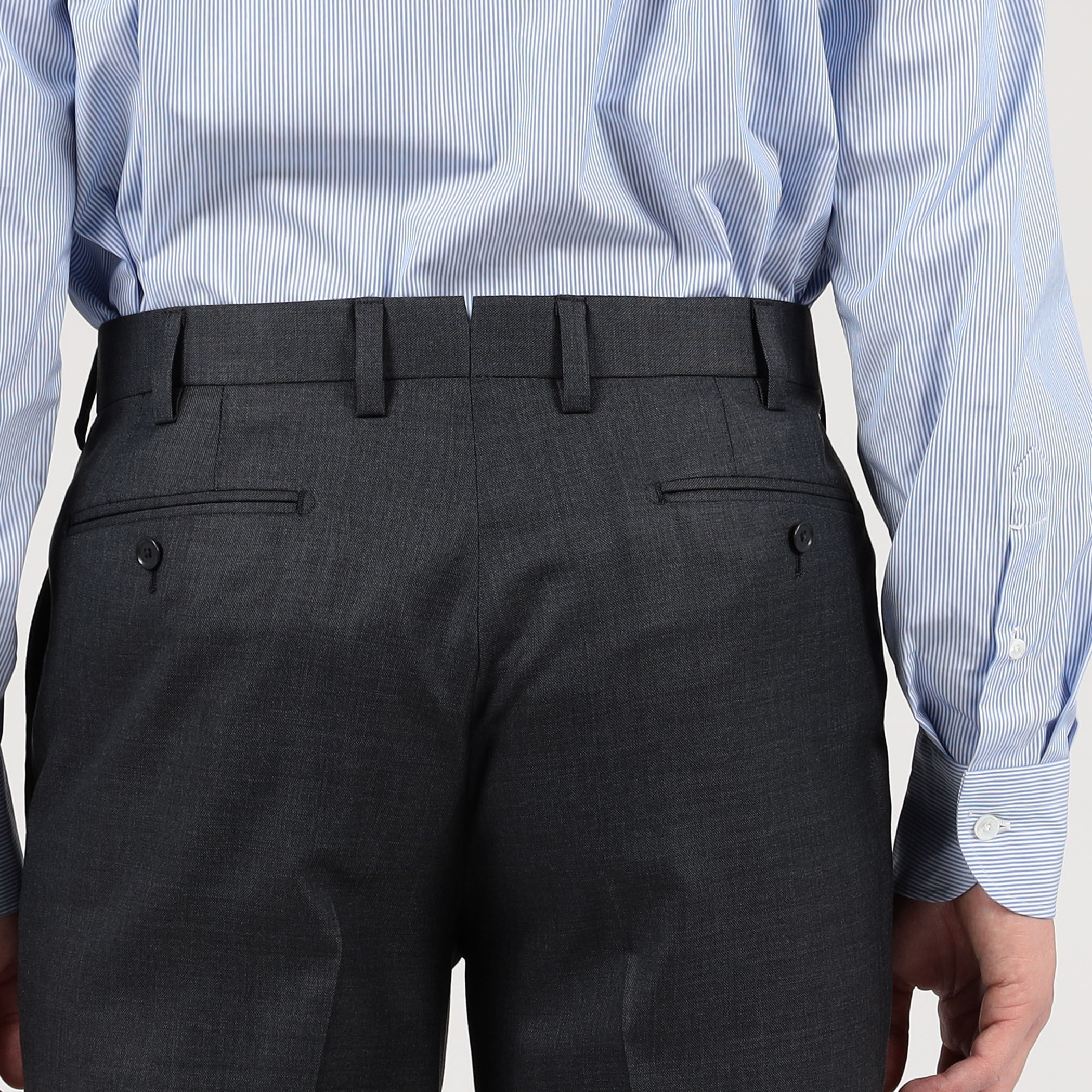 TRAVELLER ウールシルク シングルブレステッド2Bスーツ E.Zegna