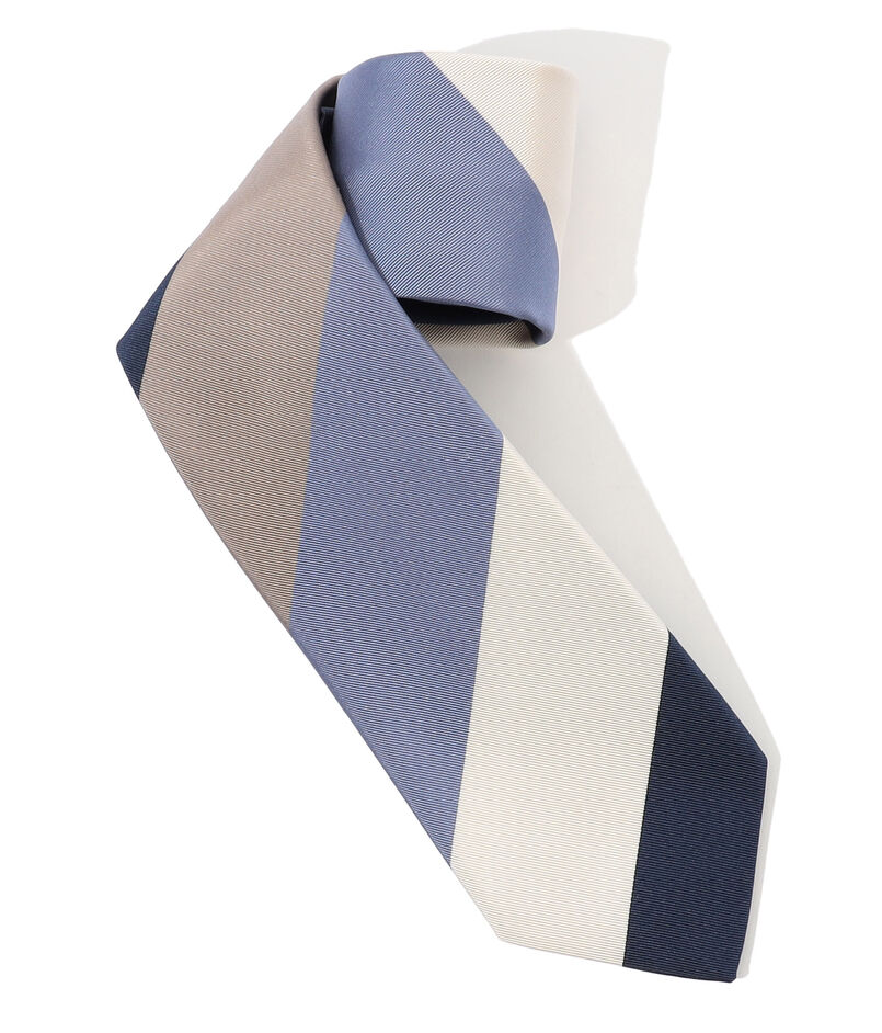 FRANCO BASSI シルクジャガード レジメンタルストライプネクタイ