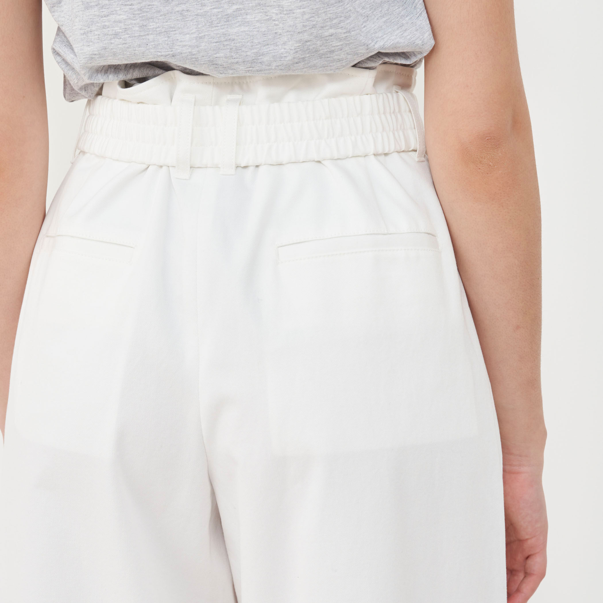 □ノンマーセラコットンギャバジン ワイドイージーパンツ