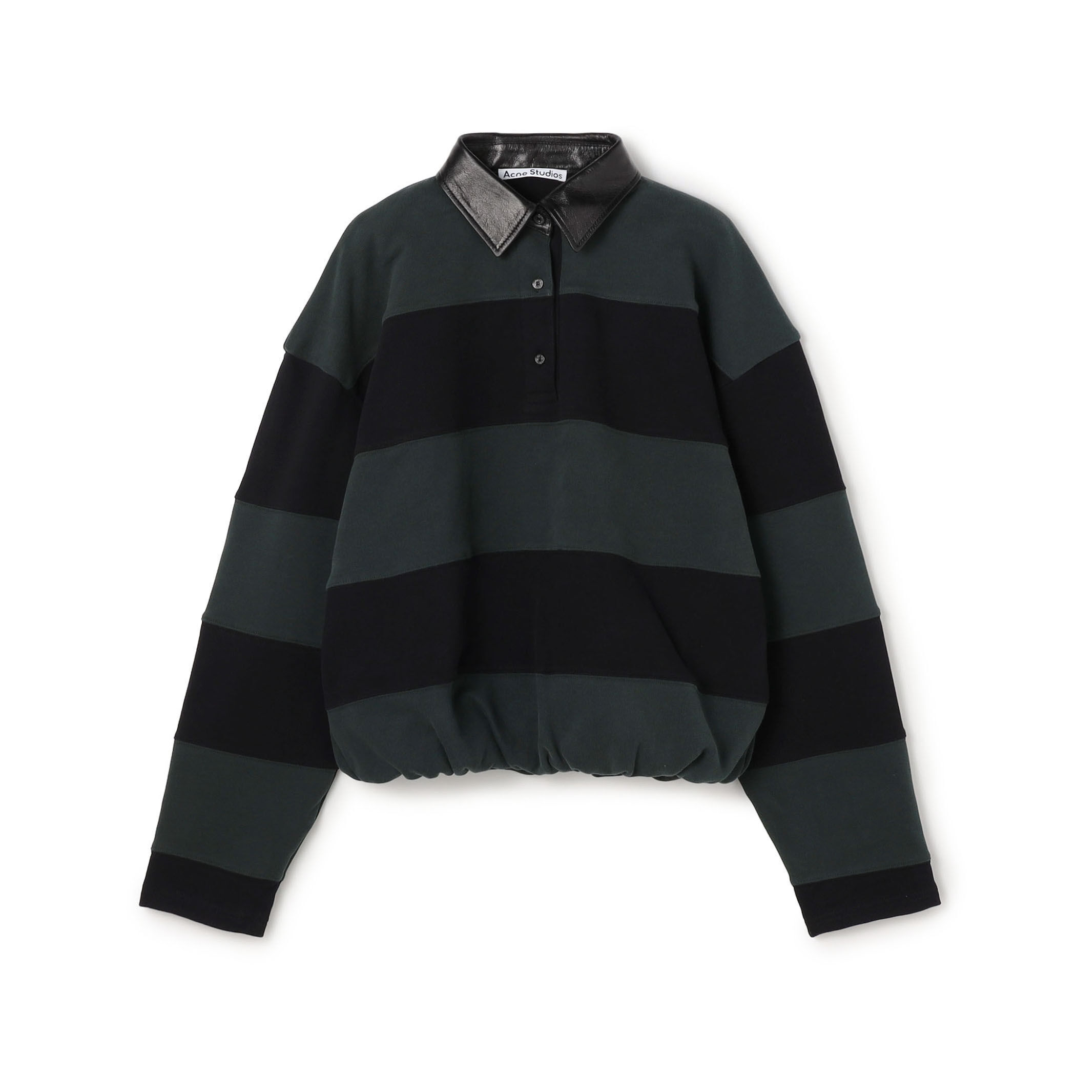 Acne Studios ボーダー ポロスウェット｜トゥモローランド 公式サイト