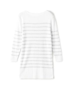 ギザコットンリブ ボートネックプルオーバー