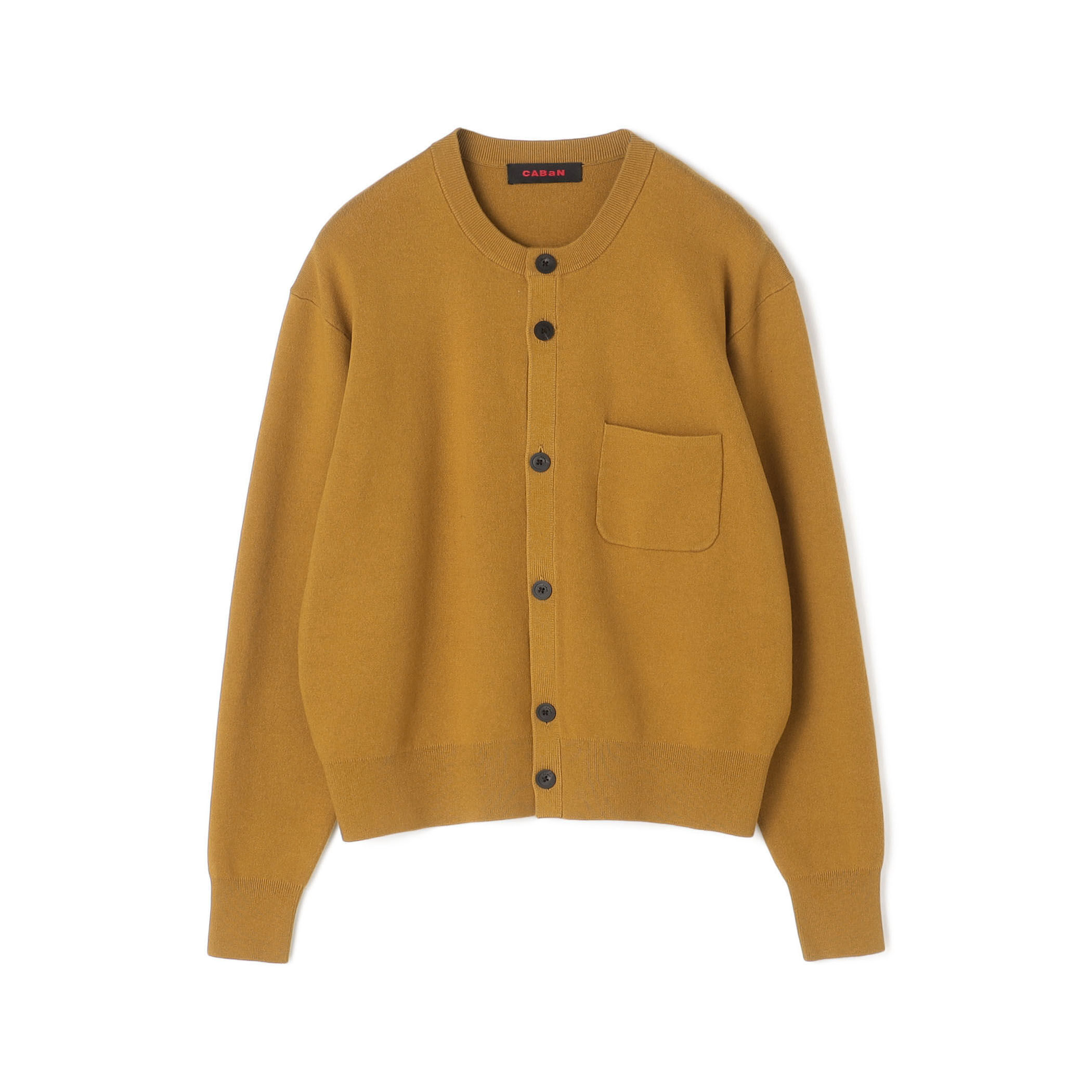 CABaN コットンカシミヤ フラップポケットクルーネックカーディガン caban（キャバン）の「□CABaN コットンカシミヤ フラップポケット