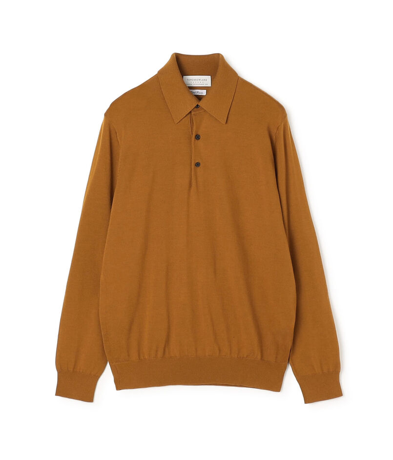 TOMORROWLAND tricot スーパーファインメリノウール ニットポロ S-WOOL