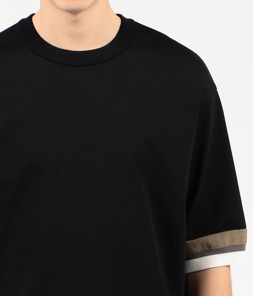 TOMORROWLAND tricot リブライン ニットTシャツ TOMORROWLAND tricot リブライン ニットTシャツ