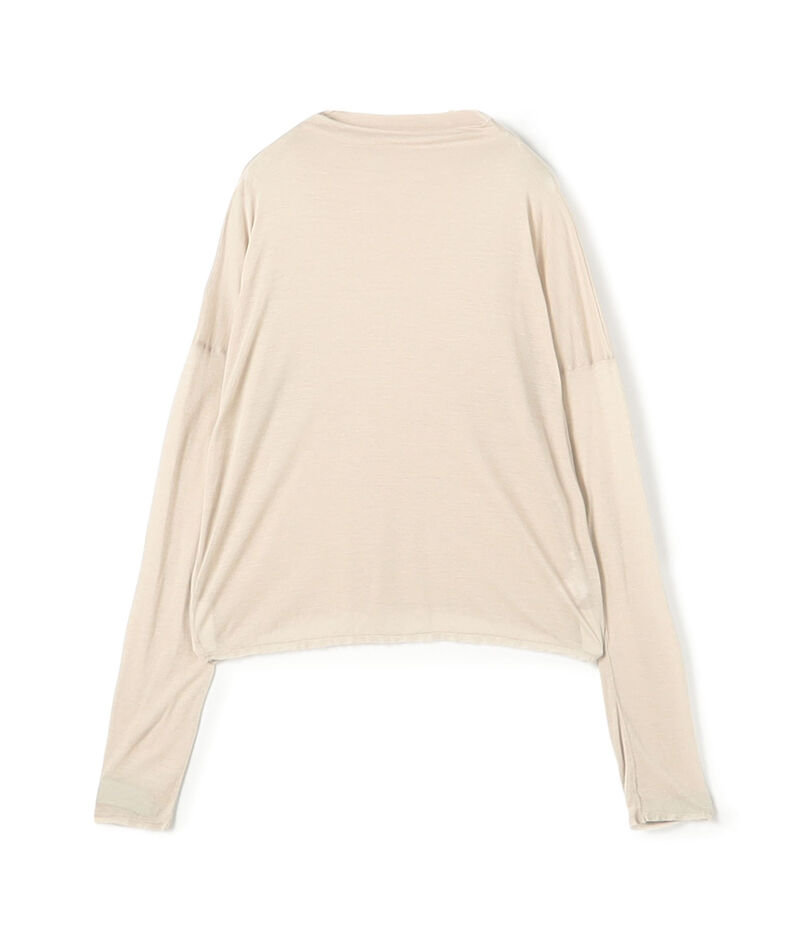 ■レーヨンカシミヤジャージー ビルドネックプルオーバー