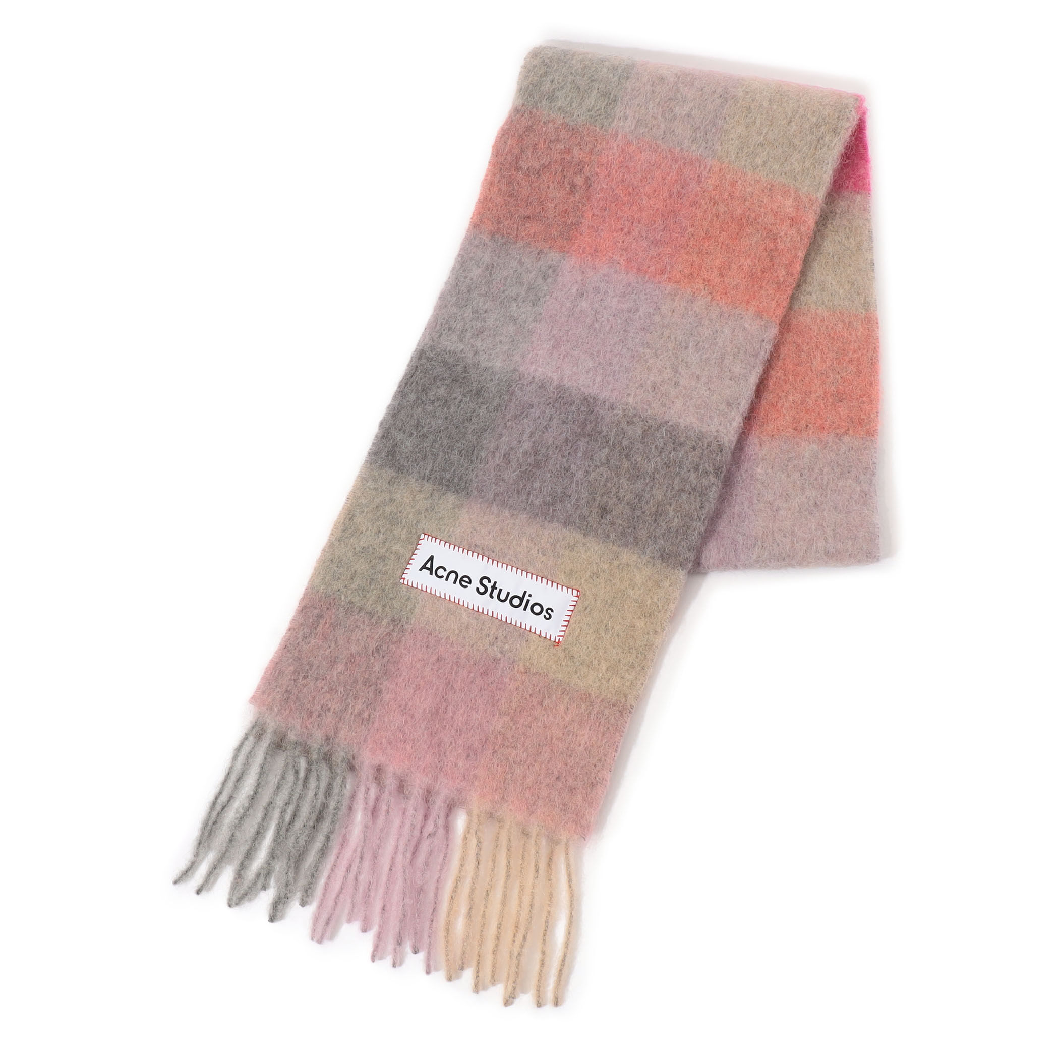 Acne Studios モヘヤチェックスカーフ｜トゥモローランド 公式通販