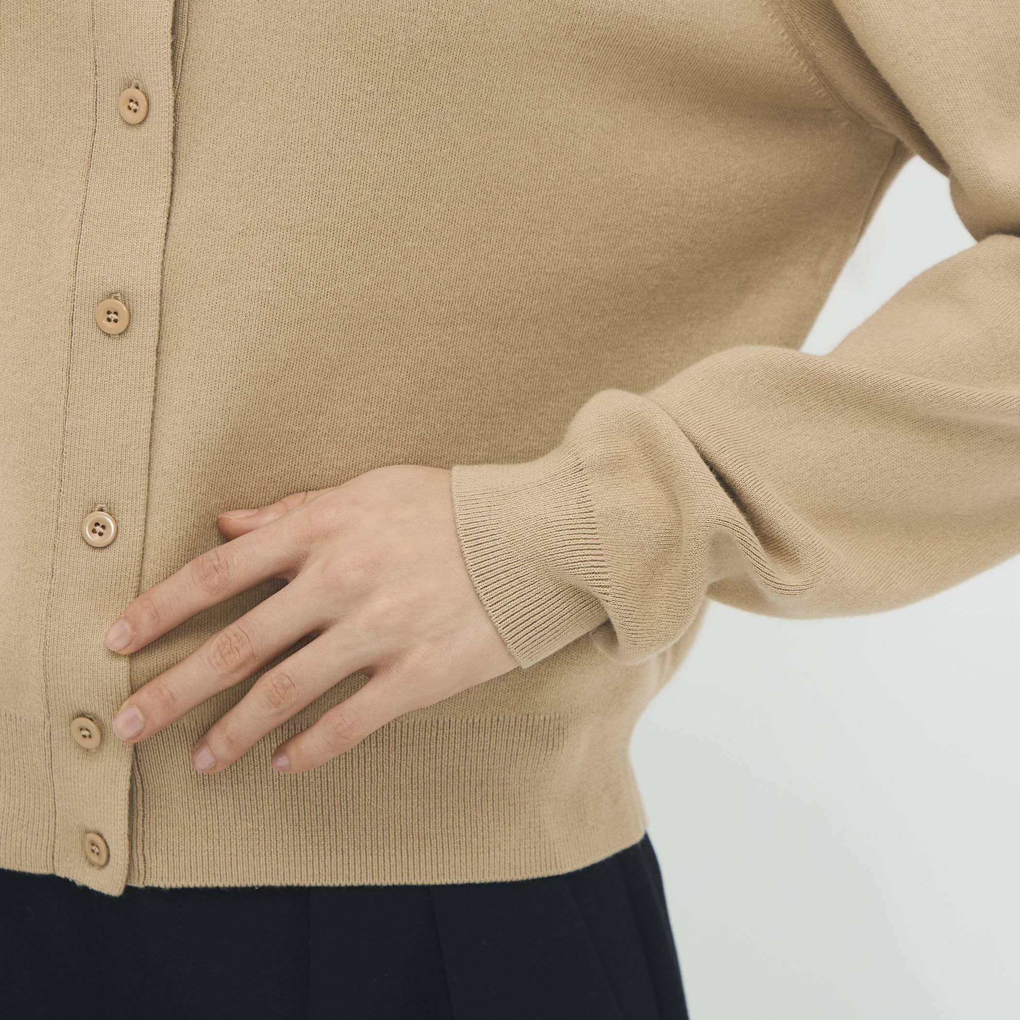 コットンカシミヤ クルーネックカーディガン｜トゥモローランド 公式通販