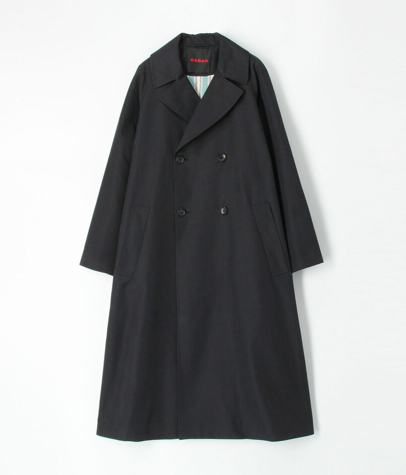 CABaN コットンポリエステルシャンブレー オーバーサイズトレンチコート