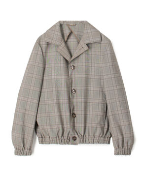 Belvest ウールモヘヤ チェックブルゾン