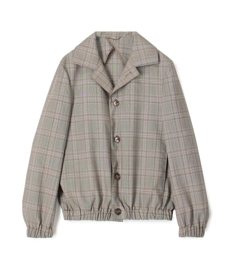 Belvest ウールモヘヤ チェックブルゾン