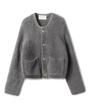 ■ムートン クルーネックカーディガン