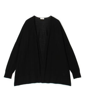 エヴァーシルク ワイドカーディガン