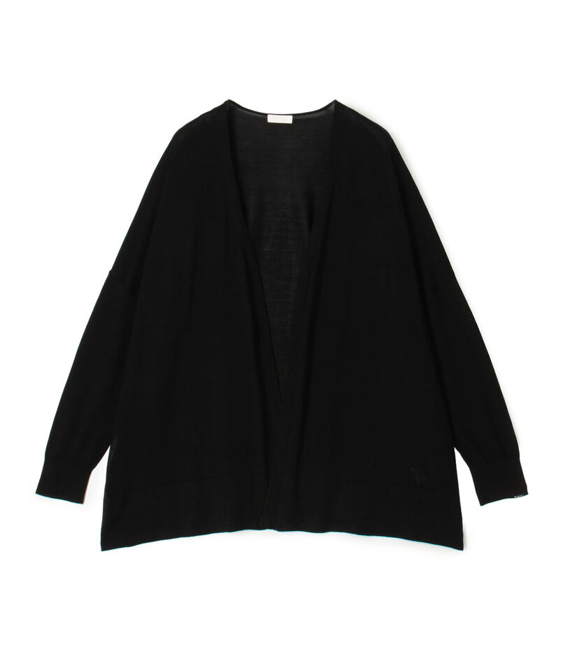 エヴァーシルク ワイドカーディガン