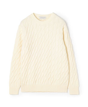 TOMORROWLAND tricot スーパーファインラムウール ケーブルニット