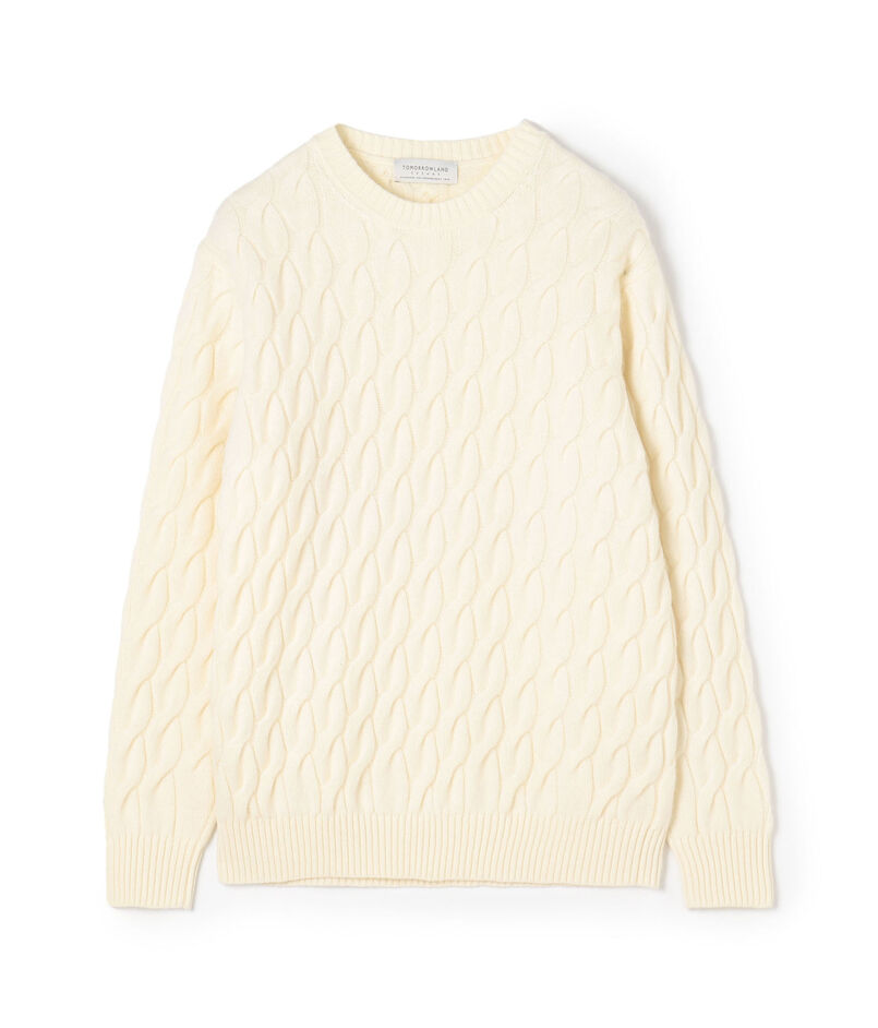 TOMORROWLAND tricot スーパーファインラムウール ケーブルニット