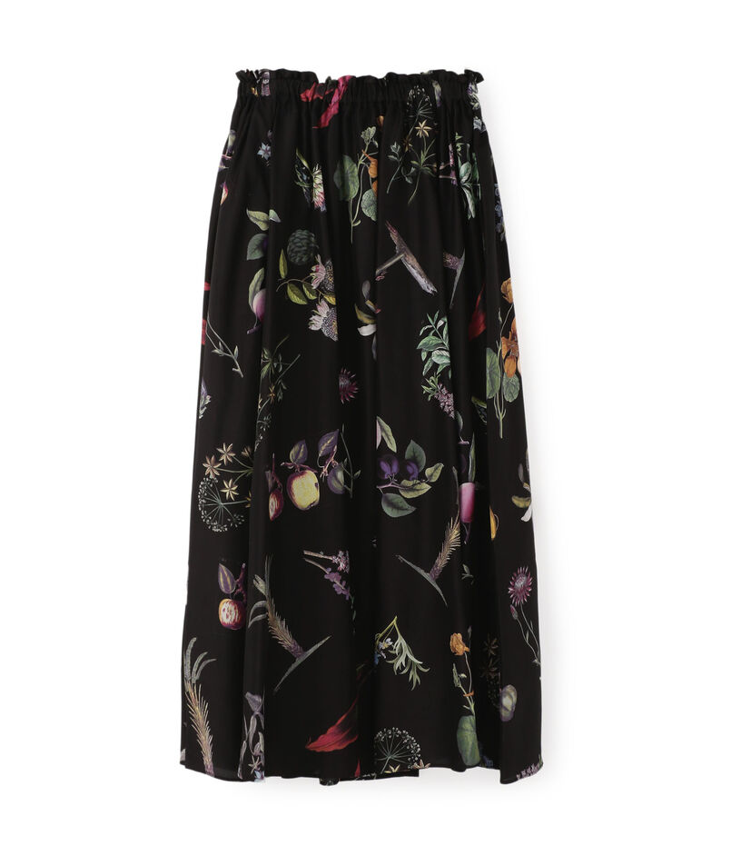 ■CABaN NEW BOTANICAL シルク ロングスカート