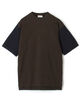 コットン ニットコンビTシャツ
