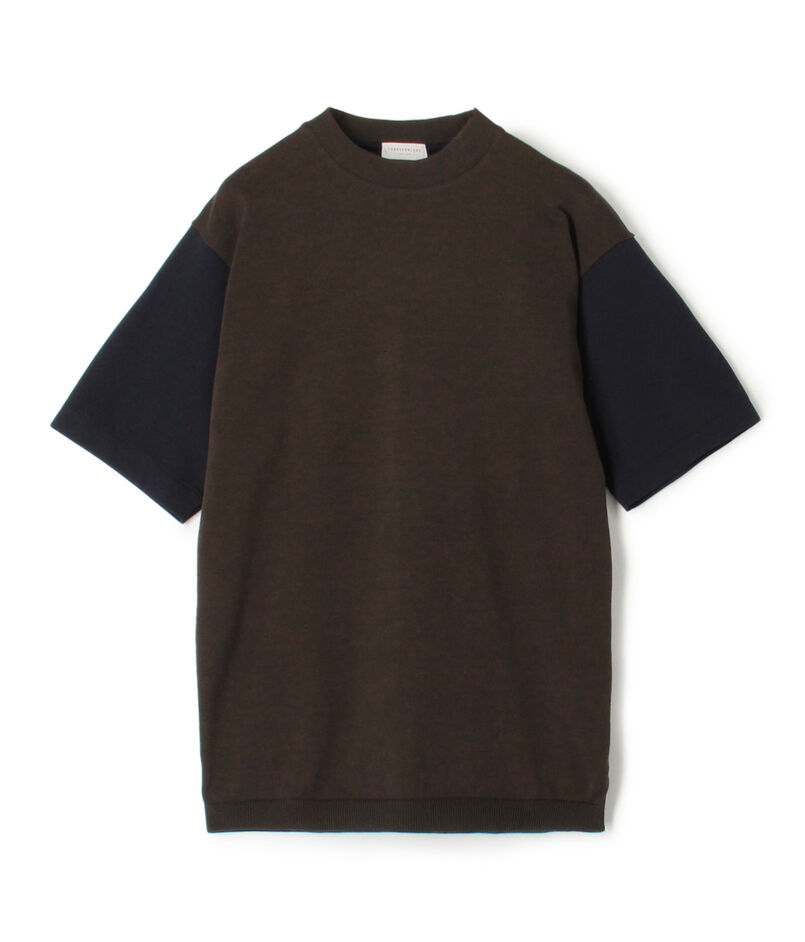 コットン ニットコンビTシャツ