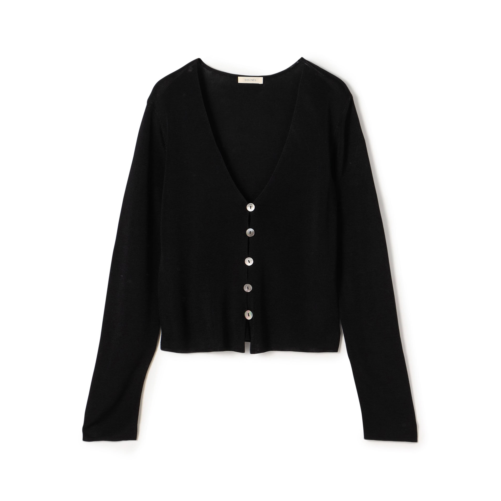 DES PRES◆25SS/マットレーヨンVネックカーディガン/FREE/レーヨン/BLK/22-02-51-02210 マットレーヨン Vネックカーディガン｜トゥモローランド 公式通販