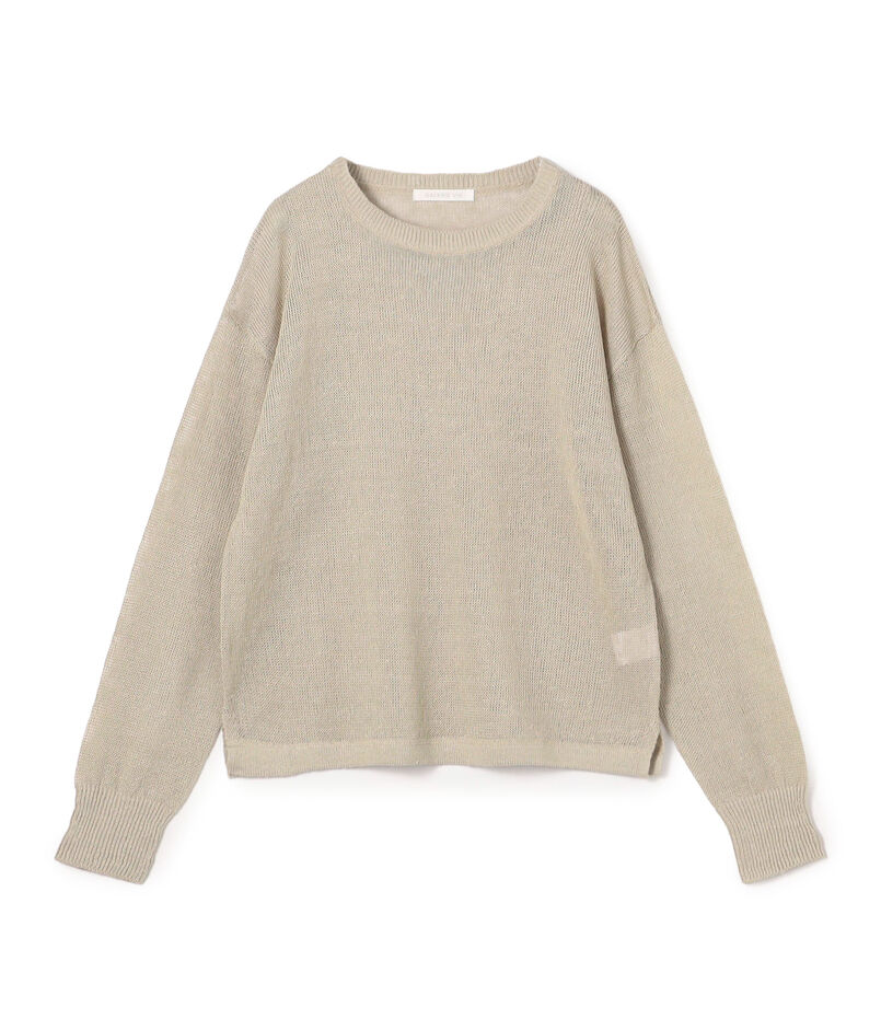 リネンコード クルーネックプルオーバー