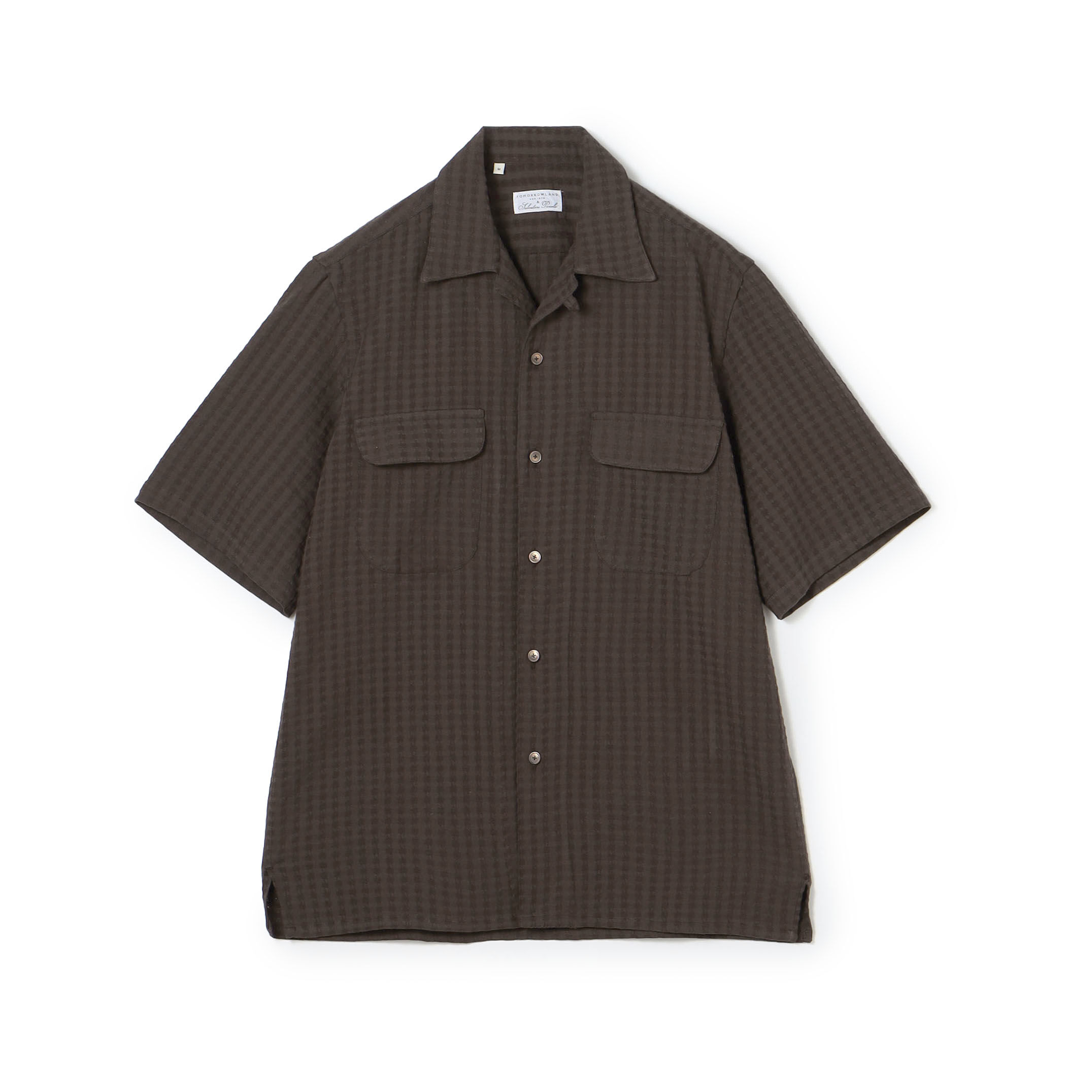 別注】Salvatore Piccolo BRYAN コットンドビー オープンカラー ハーフ 別注】Salvatore Piccolo BRYAN コットンドビー オープンカラー ハーフ
