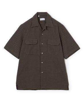【別注】Salvatore Piccolo BRYAN コットンドビー オープンカラー ハーフスリーブシャツ