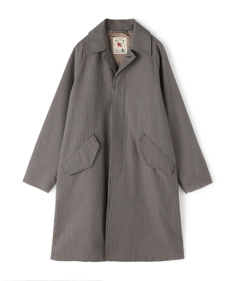 ウールコットン ステンカラーコート TRENCH