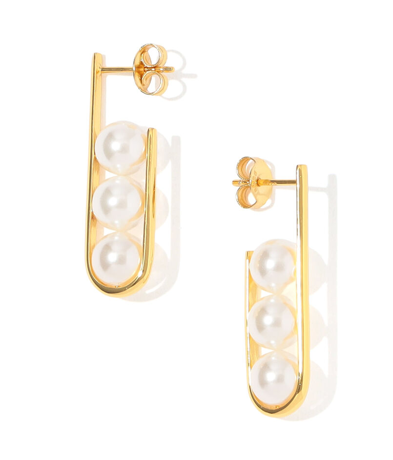 【別注】januka 3シェルパールピアス