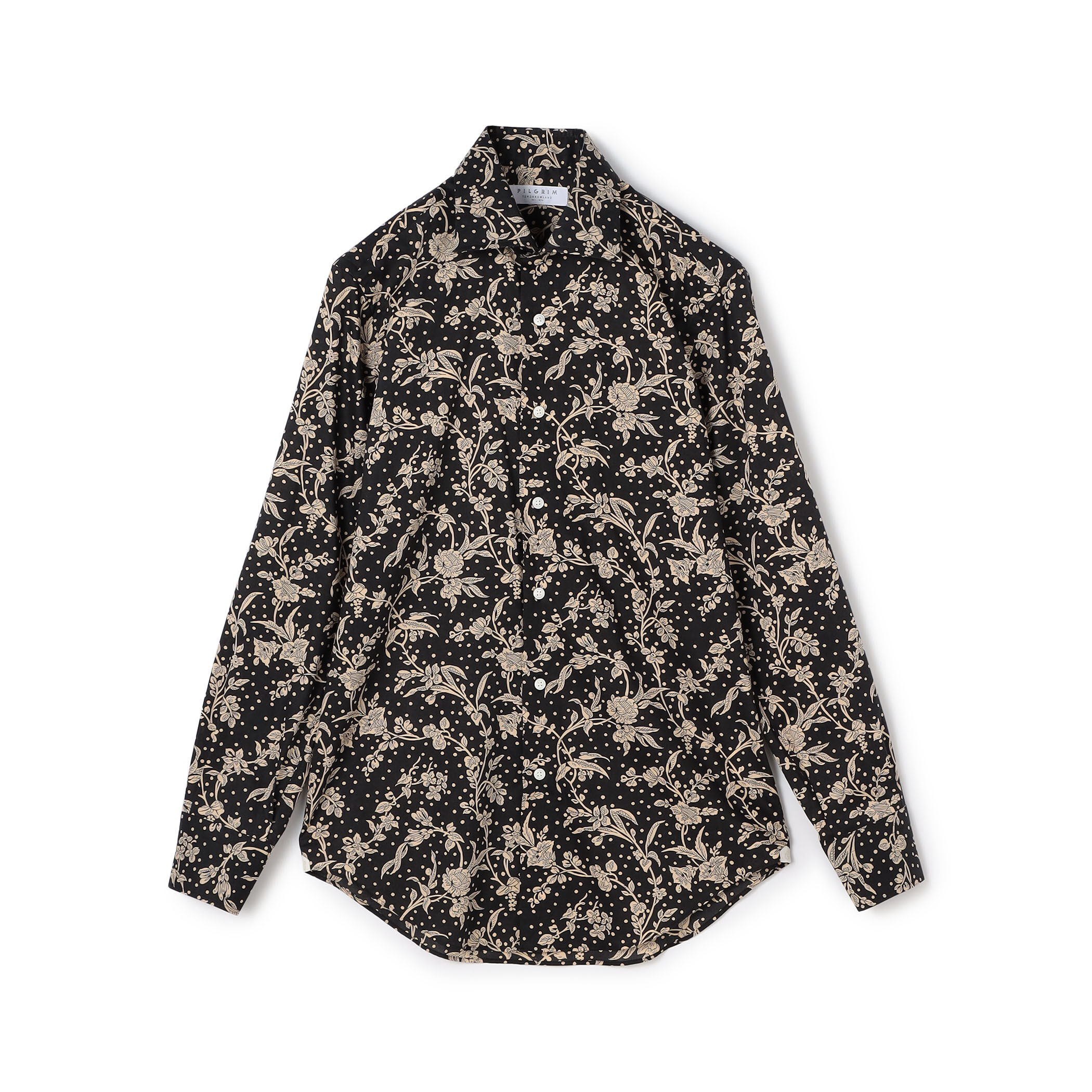コットンプリント ワイドスプレッドカラーシャツ LIBERTY｜トゥモローランド 公式通販
