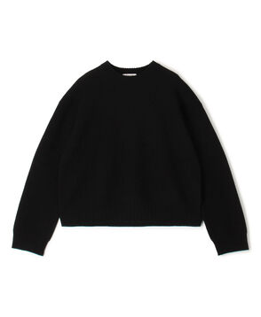 フェルテッドウール クルーネックニット