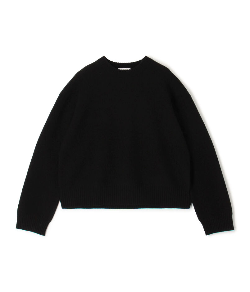 フェルテッドウール クルーネックニット