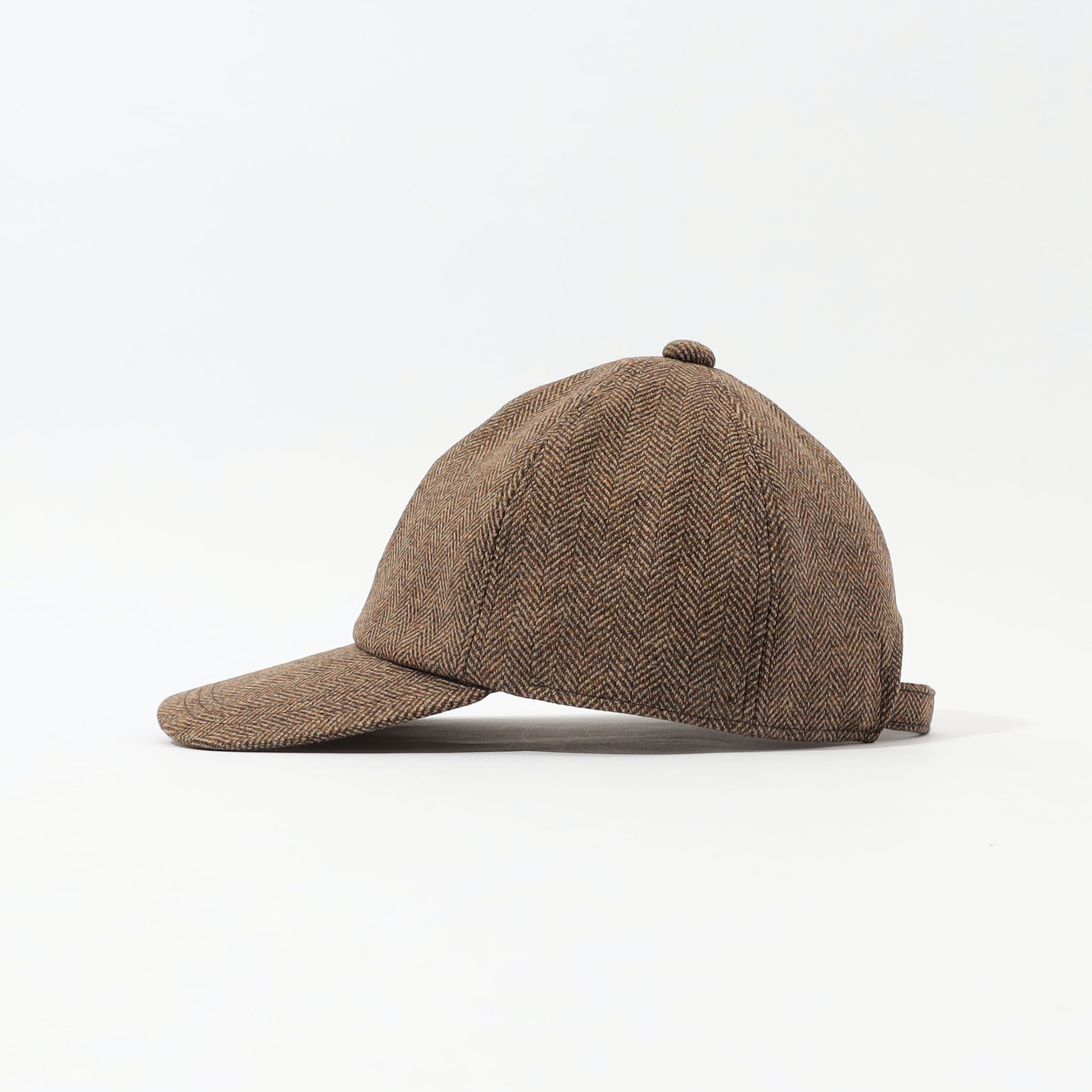 MAISON et VOYAGE ウールツイード ヘリンボーン 6パネルキャップ