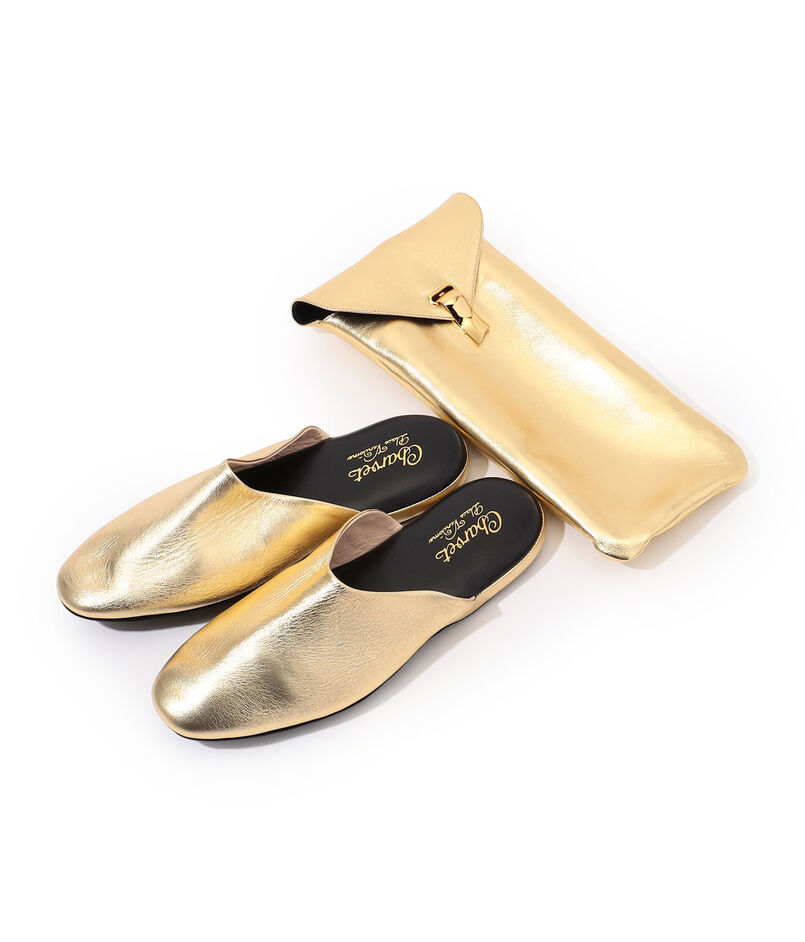 Charvet ゴートレザー スリッパー